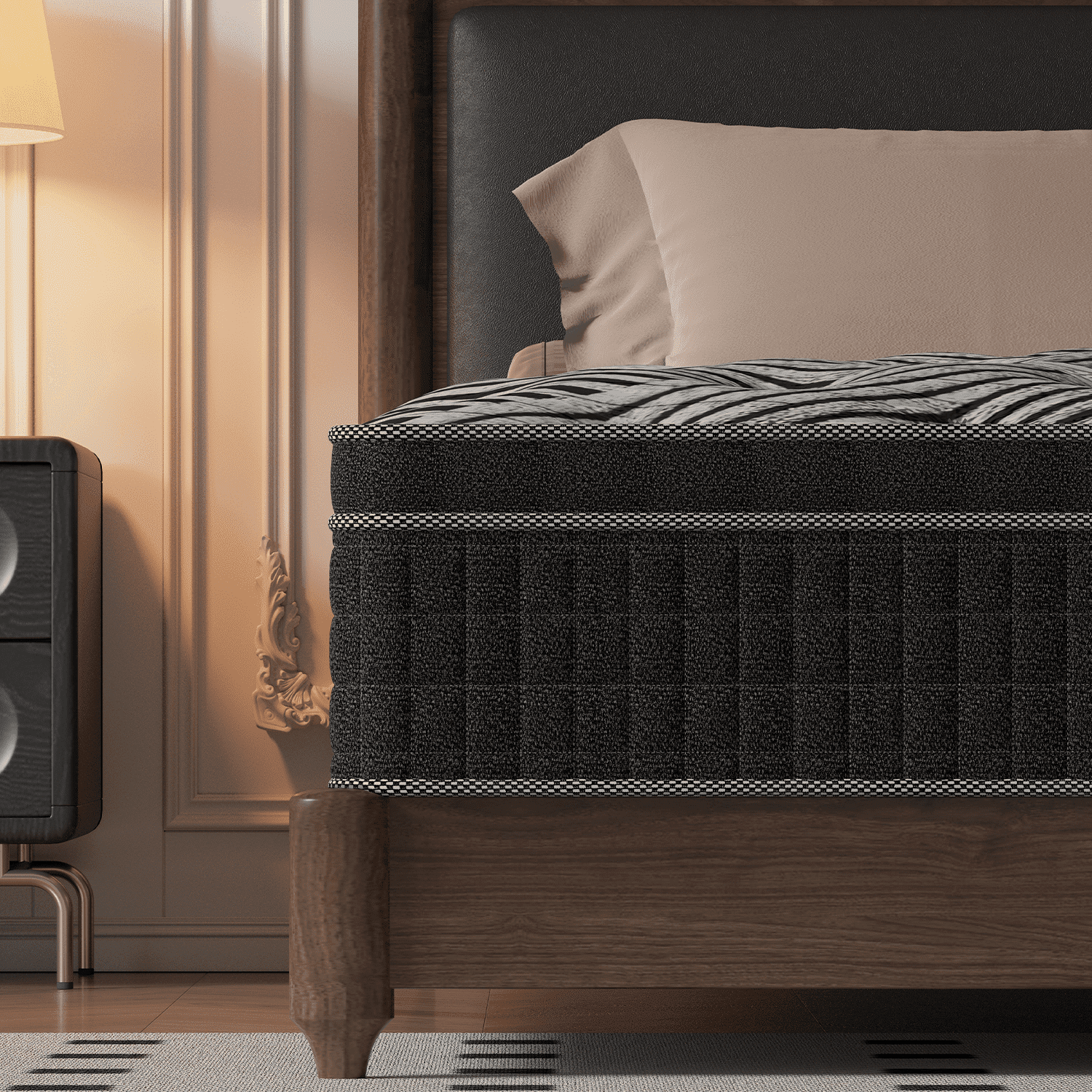 Doubleslee 12 inch King Mattress, Memory Foam Hybrid Mattress in a Box, Pressure Relief