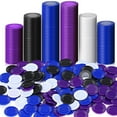 thumbnail image 1 of 400 Pieces Plastic Poker Chips Game Chips 4 Colors Counter Card for Game Playing Counting Bingo Game Chips Card, 2, 1 of 7