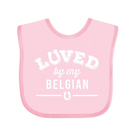 

Inktastic Belgian Horse Lover Gift Boys or Girls Baby Bib