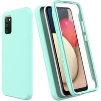 SPY CASE for Samsung Galaxy A02S Case with Built-in Screen Protector,Rugged PC Front Cover   Soft TPU Non-Slip Cover, Shockproof Full-Body Protective Case Cover - Teal