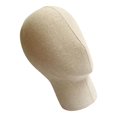 thumbnail image 1 of ziyahi Linen Mannequin Head Wig Displaying Stand for Headphone Display Short, 1 of 5