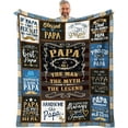 thumbnail image 1 of LHSHID Dad Gifts Throw Blanket Birthday Gifts for Dad from Daughter Son Best Dad Ever Gifts Presents for Dad from Kids Dads Birthday Gifts Ideas Gifts for Dad Who Wants Nothing 30"x40", 1 of 7
