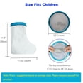 thumbnail image 2 of Waterproof Kid Foot Cast Cover for Showering, Reusable Child Foot Cast Protector, Cast Covers for Ankle Shower after Surgery, Watertight Cast Bag for Burns, 2 of 5