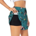 thumbnail image 2 of Haiem Dachshund Dog Women's 2 in 1 Running Shorts - Lightweight Athletic Workout Gym Yoga Breathable Sports Shorts Liner with Phone Pockets-Medium, 2 of 9