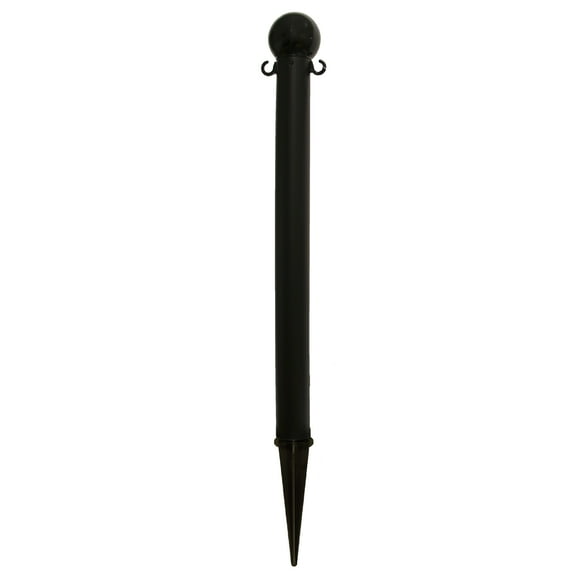 3 Inch Black Heavy Duty Ground Pole