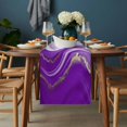 thumbnail image 2 of Purple Modern Wavers Table Runner - 72 Inch Long, Kitchen Dining Table Runner Dresser Scarves, Abstract Water Ripple Fluid Art Farmhouse Decor for Coffee Tables Wedding Party Banquet, 2 of 8