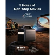 Nebula Mars 3 Bluetooth 1080p 4K DLP Mini Projector, Black, with Remote