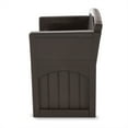 thumbnail image 6 of Suncast 31-Gallon Indoor & Outdoor Storage Patio Bench Chair, Java (3 Pack), 6 of 12