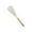White, variant on Cooking Spoon for Nonstick Cookwares, Great for Cooking and Serving Durable BPA-Free Matte Silicone, Wood Handle Spoon for Mixing, Scoop, and Scrape, 12.2*2.87 inches