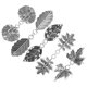 thumbnail image 5 of 5 uds Clip de cincha de hoja Clips para suéter vestido pinzas para chal suéter Collar Clips de Metal para cárdigans, 5 of 6