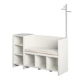 thumbnail image 3 of Ameriwood Home Tyler Storage Bench and Coat Rack, White, 3 of 8