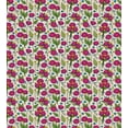 thumbnail image 3 of Ambesonne Botanic Duvet Cover Set, Poppy Flower Bouquet Leaves, King, Green Pink Pale Eggshell, 3 of 3