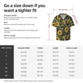 thumbnail image 7 of Xecao offers the Sunflowers for Men's Casual Short-sleeved Shirt, a button-up collared shirt with a pocket, perfect for beach vacations and yacht travel in the 3X-Large size., 7 of 7
