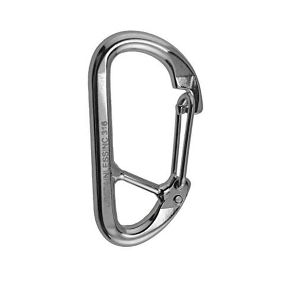 US STAINLESS Stainless Steel 316 Spring Hook Carabiner 5/16" (8mm) Marine Grade Safety Clip Forged