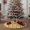thumbnail image 4 of Sikiie Daisies Flowers Nativity Christmas Tree Skirt, Jesus Christian Winter Holiday Tree Mat Decoration(30-48IN)36", 4 of 6