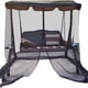 thumbnail image 2 of Outdoor Swing Chair Mesh Net Ultra Large Mosquito Net Zipper Closure Netting Curtain Water Resistant Patio Seater Mesh Canopy Cover, 2 of 5