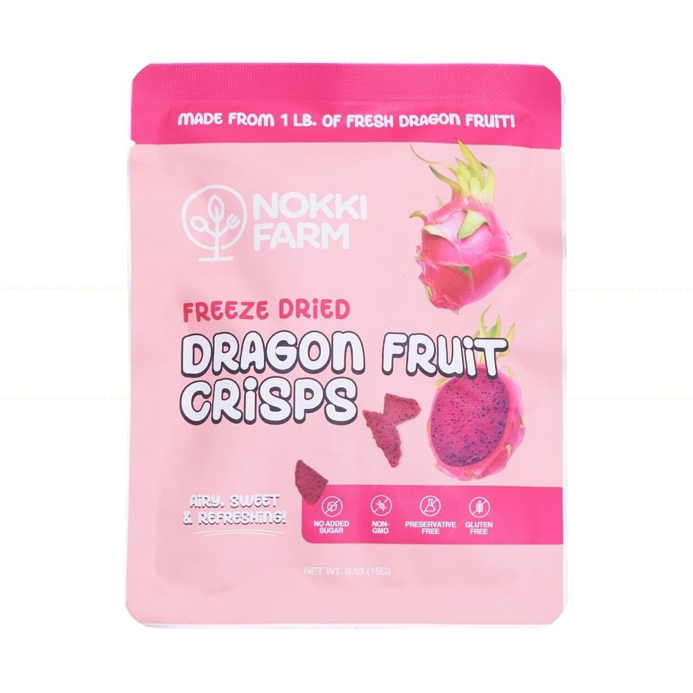 NOKKI FARM Freeze Dried Tropical Fruit Crisps Variety - Healthy & Exotic Tropical Superfood Snack, No Added Sugar or Preservatives, Kid-Approved, Portable for On-The-Go Snacking