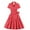 Red, variant on Kaemgyyd Polka Dot Dress for Women Vintage Short Sleeves 1950s Dress Cute A-Line Bow Belt Cocktail Dress for Party Fall
