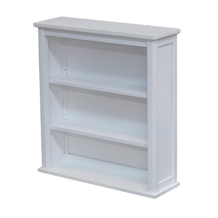 Alaterre Dorset 27"W x 29"H Wall Mounted Bath Storage Cabinet with Two Open Shelves