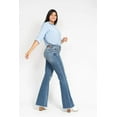 thumbnail image 4 of Judy Blue - Mid-Rise Button Fly Ripped Flare Jeans (33.5" Extra Long Inseam) - 82638, 4 of 8
