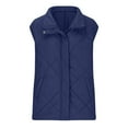 thumbnail image 4 of LIBRCLO Vest for Women Puff Sleeveless Quilted Jacket Stand Collar Zipper Coat Warm Outerwear with Pockets, 4 of 6