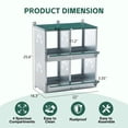 thumbnail image 4 of Miniyam 4 Compartment Chicken Nesting Boxes, Metal Nesting Boxes Wall Mount Chicken Egg Laying Box for Different Chicken Breeds, 4 of 8