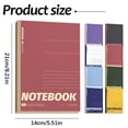 thumbnail image 3 of Cozival Composition Notebooks Campus A5 Lined Notebook Journal Notebook, 80 Pages, College Ruled, for Schoolwork, Study, Note-Taking, 3 of 6