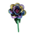 thumbnail image 3 of Flor artificial de metal rosa para cumpleaños, arreglo floral que no se marchita, regalo de flores Multi, 3 of 9