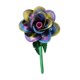thumbnail image 3 of Rosa de metal artificial para decoración del hogar, arreglo floral de mesa. Multi, 3 of 9