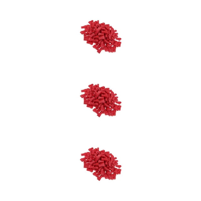 Yuarrent 100x Shop Anti-Lost Hanging Display Hook Stop Lock para tienda Anti-Theft Red 7mm Type1