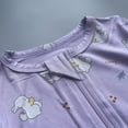 thumbnail image 3 of Bellafa Unisex Baby Footies Pajamas,Rayon Derived From Bamboo,Buttery Soft Sleep 'N Play PJs,2-Way Zipper Toddler Sleeper,0-18 Months, 3 of 9
