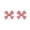 Pink, variant on harmtty 1 Pair Ear Studs Colored Bow Plated Sweet Korean Style Electroplating Stud Earrings Jewelry Gifts