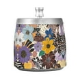 thumbnail image 7 of Yayeee Ashtray with Lid for Cigarette Smokeless Stainless Steel Home Ash Holder, Colorful Flowers, 7 of 7