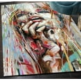 thumbnail image 3 of Woman Painting Rug, Woman Rugs, Modern Rugs, Abstract Woman Rug, Bath Rug, Soft Rug, Car Mat, Gift For The Home, Colorful Gift, Gift Rug, 3.3'x5' - 100x150 cm, 3 of 8
