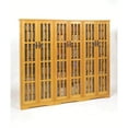 thumbnail image 2 of Leslie Dame Inlaid Glass Mission Multimedia Cabinet-Finish:Dark Cherry, 2 of 2