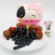 thumbnail image 2 of Paquete de 6 versiones Q con juego básico: tenedor de frutas, lindo tenedor de frutas con soporte de acero inoxidable para el hogar de los niños (dibujos animados) JAMW Sencillez, 2 of 5