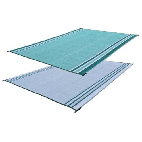 RV Patio Mat Motorhome Awning Mat Reversible Beach Mat Forest Green