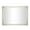 Silver Solid Rectangle 32" x 1" x 24", variant on DecMode 32" x 24" Silver LED Mirror