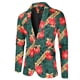 thumbnail image 5 of Chaqueta Blazer Navideña para Hombre Estampada de Dos Botones de Manga Larga de Talla Grande Trajes de Fiesta de Nochebuena Chaqueta Blazer Terno, 5 of 5