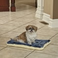 thumbnail image 2 of MidWest Homes for Pets, Blue Paw Print Reversible Fleece Dog Bed Designed to fit 18 inch Crate, 2 of 3