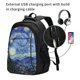 thumbnail image 2 of Easygdp The Starry Night Mochila para Laptop de Viaje con Puerto USB, Mochila para Laptop con Puerto de Carga USB para Mujeres y Hombres, 2 of 7