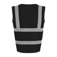 thumbnail image 2 of PRO RTX - Chaleco de Alta Visibilidad Sin Mangas para Adultos Unisex (Negro), 2 of 2