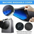 thumbnail image 5 of Cojín de gel viscoelástico para asiento, cojín de gel, cojín ergonómico ortopédico para silla de oficina, coche, cojín antiescaras para el coxis, color azul, 5 of 5