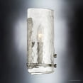 thumbnail image 5 of Urban Ambiance Luxury Industrial Wall Sconce, Small Size: 10"H x 8.75"W, with Rustic Style Elements, Silver Etch Finish, UQL2873 from the Nantes Collection, 5 of 7