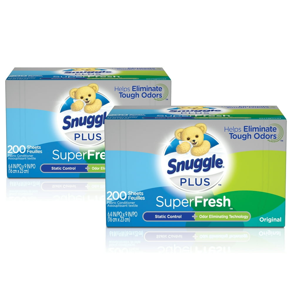 Snuggle Plus SuperFresh Fabric Softener Dryer Sheets with Static Control and Odor Eliminating