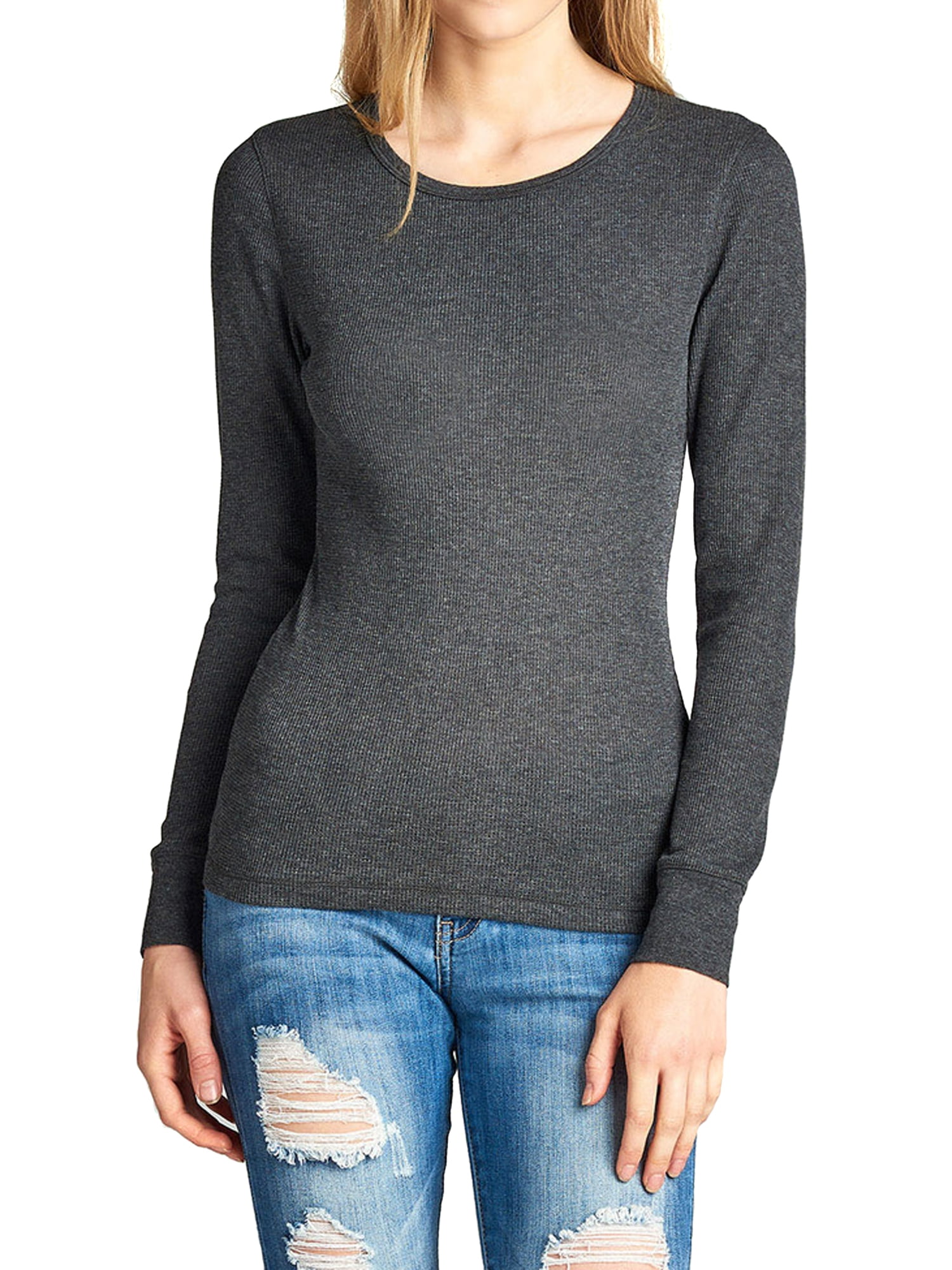 TheLovely - Women & Juniors Plain Basic Round Neck/Henley/Hoodie/V-Neck ...