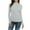 Z Grey, variant on Rigardu Women Casual Solid Long Sleeve Mock Turtleneck Blouse Tops Slim Fit Stretchy Layer Tee Shirts Red2 + S