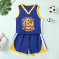 thumbnail image 2 of NBA Golden State Warriors Stephen Curry #30 Basketball jersey Blue cm v 110, 2 of 5