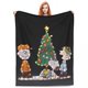 thumbnail image 3 of Mantas de franela con Snoopy y Charlie Brown celebrando la Navidad, manta cálida para exteriores, viajes, oficina, colcha, funda de cama, 3 of 5