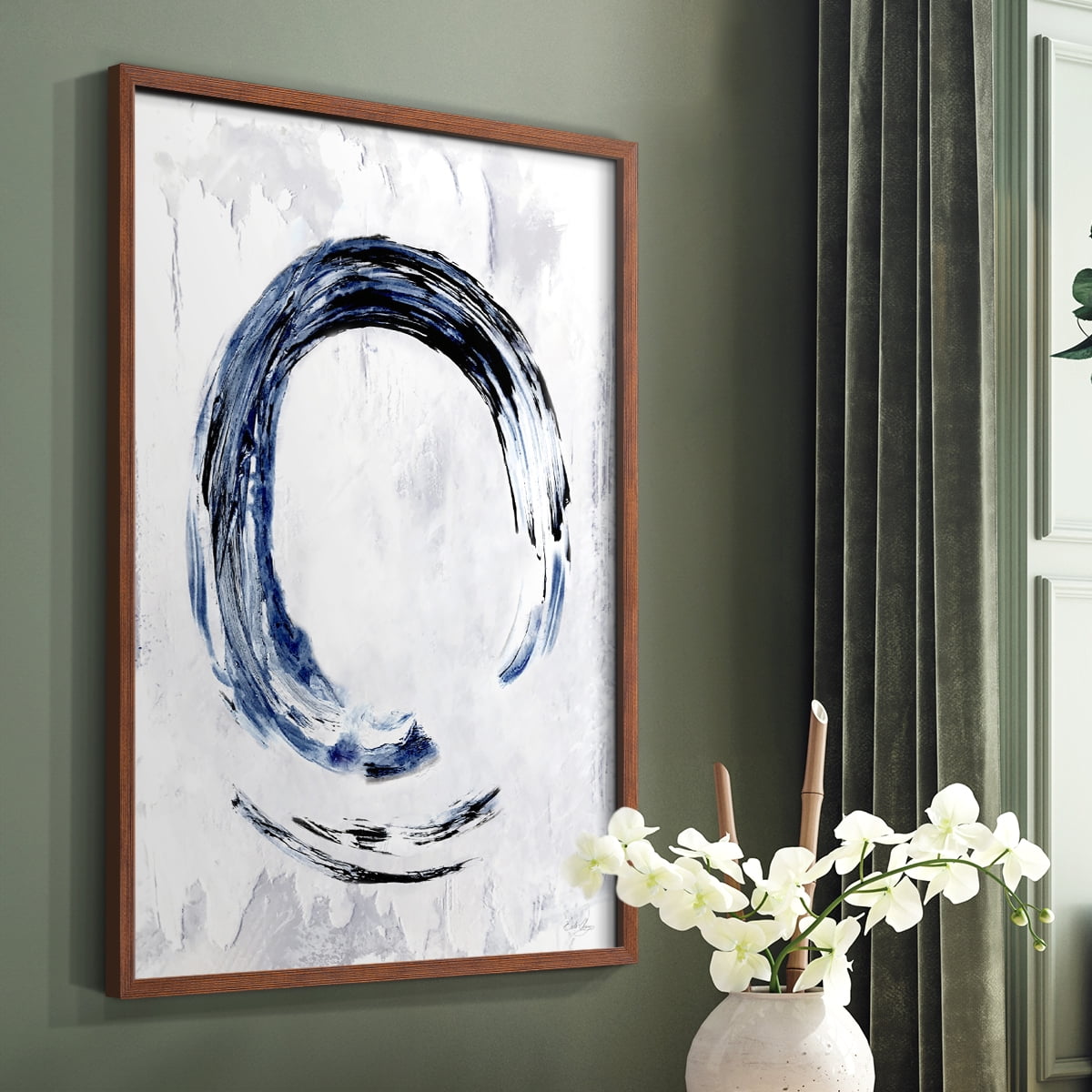 Moonglade II in Brown Solid Wood 11 x 14 Framed Print